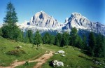 Le Tofane montagne simbolo di Cortina.