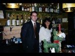 Massimo e Caterina al bar dello Sporhotel Europa di Alleghe.